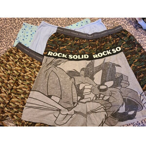 Lot of 5 Hanes and Looney Tunes Mania Shorts Women Various Size Regular Fit (AE)